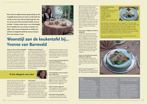 Woonstijl aan de keukentafel bij Yvonne van Barreveld